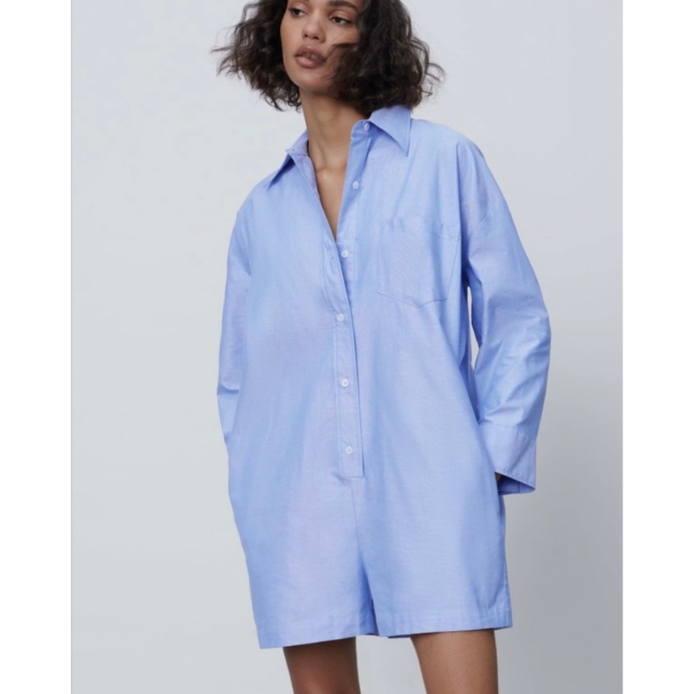 Zara Limited Edition Shirt Jumpsuit